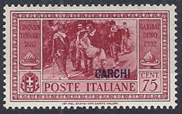 1932 EGEO CARCHI GARIBALDI 75 CENT MH * - RR12387 - Ägäis (Carchi)