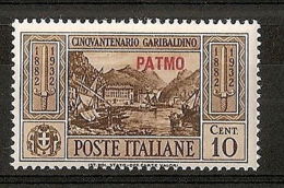 1932 EGEO PATMO GARIBALDI 10 CENT MH * - RR7397 - Egeo (Patmo)