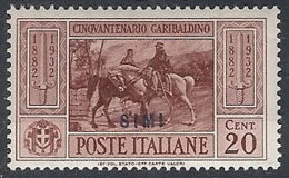 1932 EGEO SIMI GARIBALDI 20 CENT MH * - RR12415 - Egée (Simi)