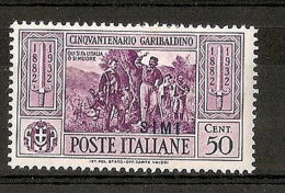 1932 EGEO SIMI GARIBALDI 50 CENT MH * - RR7406 - Egée (Simi)