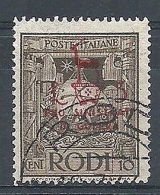 1944 EGEO OCCUPAZIONE TEDESCA USATO SINISTRATI 10 C - RR7823-3 - Egée (Occ. Allemande)