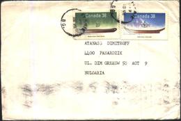 Mailed Cover (letter) With Stamps Boats 1989 From Canada To Bulgaria - Cartas & Documentos