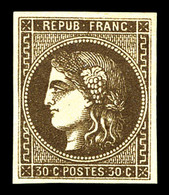 * N°47d, 30c Brun-foncé. TTB (signé/certificat)  Qualité: *  Cote: 700 Euros - 1870 Ausgabe Bordeaux