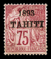 (*) TAHITI N°23/29, 10c Noir Sur Lilas, 15c Bleu, 20c Brique Sur Vert, 25c Noir Sur Rose Et 75c Rose (signé Calves)  Qua - Gebraucht