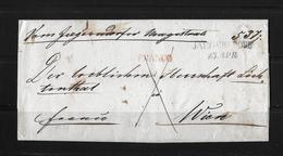 Vorphila Franco Brief Jägerndorf Wien 1849 - ...-1850 Prephilately