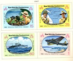 New Hebrides, 1966, SG 125 - 128, Complete Set Of 3, Mint Hinged - Unused Stamps