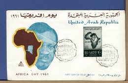 EGITTO - UAR - EGYPT - 1961 - AFRICA DAY - FDC - Lettres & Documents