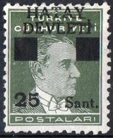 HATAY, COMMEMORATIVO, KEMAL ATATURK, SOPRASTAMPATO, 1939, FRANCOBOLLO NUOVO (MLH*), Scott 2 - Ungebraucht