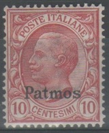 Patmo 1912 - Effigie 10 C. ** Centratura Ottima      (g5343) - Egée (Patmo)