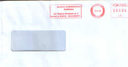 Romania - Cover (Letter) Personalized - Commercial Bank, Circulated In 2007 - Machine Footprints - Machines à Affranchir (EMA)