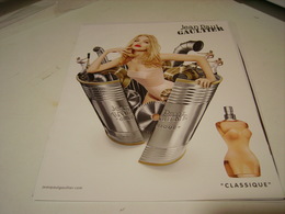 PUBLICITE  PARFUM CLASSIQUE DE JEAN PAUL GAULTIER 2016 - Zonder Classificatie