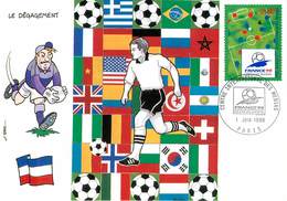 Illustrateur Jeudy - Enghien Les Bains - Sports - Football - Coupe Du Monde 1998 - Yougoslavie - Autographe - Signature - Jeudy