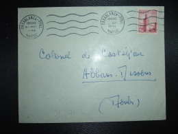 LETTRE TP 15F OBL.MEC.9 MAI 1956 CASABLANCA PPAL MAROC - Covers & Documents