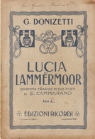 G. DONIZETTI - LUCIA DI LAMMERMOOR - LIBRETTO D'OPERA - Film En Muziek