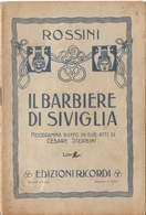 G. ROSSINI - IL BARBIERE DI SIVIGLIA - LIBRETTO D'OPERA - Film En Muziek