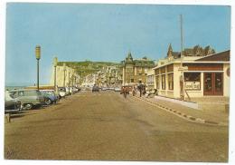 CP MERS LES BAINS, AUTOS VOITURES ANCIENNES, BOWLING, ESPLANADE DU GENERAL LECLERC VERS LES FALAISES, SOMME 80 - Mers Les Bains