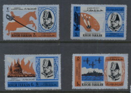 Khor Fakkan 1966 Mi#46-49 Winston Churchill 1st Death Anniv, Matt Finish MUH - Khor Fakkan