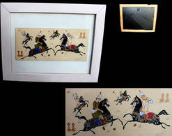 Fine Miniature Moghole Encadrée / Old Moghol Painting On Bone - Oestliche Kunst