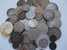Alle Welt: Lot Münzen Und Medaillen, Dabei Einige Silbermünzen, Gesamtgewicht Aller Münzen Ca. 650 G - Andere & Zonder Classificatie