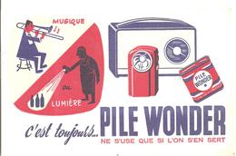 Buvard Pile WONDER Musique Ou Lumière C'est Toujours PILE WONDER - Batterijen