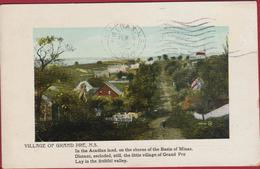 Canada Novia Scotia Village Of Grand Pre Basin Of Minas 1910 RARE OLD POSTCARD - Other & Unclassified