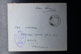 Palestine: 14-7-1945 Cover Haifa, Field Post Office  P/mk Nr 731,  Censor - Palästina