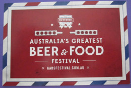 AUSTRALIA BEER FOOD FESTIVAL SYDNEY MELBOURNE POSTCARD PICTURE ADVERTISING DESIGN ORIGINAL PHOTO POST CARD PC STAMP - Kakadu