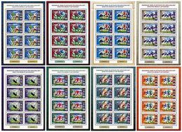 RUSSIA 2018,Complete Series 8 Full Sheets,FIFA World Cup Russia 2018,Participating Teams,XF MNH** - Feuilles Complètes