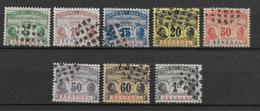 SENEGAL - 1906 - SERIE TAXE  YT 4/11 OBLITERES - ANNULATION GROS POINTS - COTE = 120 EUR. - Used Stamps