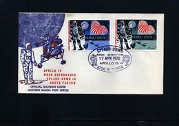 Samoa And Sisifo 1970 Moon Astronauts Interesting Cover - Oceanía