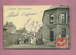 CPA -   Acheux -  Rue De Léalvillers - Acheux En Amienois