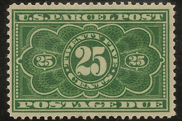 USA 1912 25c Parcel Post Postage Due SG PD427 HM #AOE32 - Taxe Sur Le Port