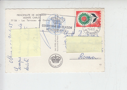 MONACO 1965 - Yvert 852 - Europa E Annullo Meccanico - Lettres & Documents