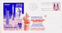 USA 1975 Olympic Satellites INTELSAT IVA(F-1) Launched By Atlas Commemoraitve Cover - America Del Nord