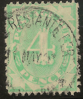 AUSTRALIA 1906 4d Postage Due SG D49 U #AOG15 - Segnatasse