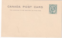 CANADA   ENTIER POSTAL CARTE - 1903-1954 Kings