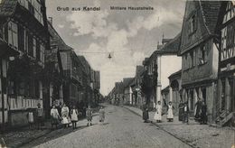 KANDEL, Mittlere Hauptstrasse Mit Leute (1920s) AK - Kandel