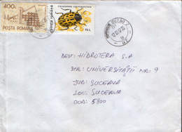 Romania - Letter Circulated In 1997- Arhitecture, He Willow Leaf Beetle (leaf Butcher) -chrysomela Vigintipunctata - Briefe U. Dokumente