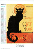 Chat Noir Toulouse-Lautrec Roedel Bruant Calendrier 2000 Des Editions Artertre - Grossformat : 1991-00