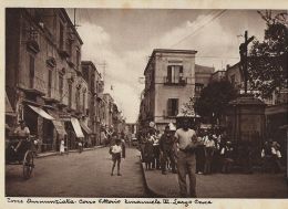 TORRE ANNUNZIATA CORSO VITTORIO EMANUELE III LARGO CROCE 1940 ANIMATA - Torre Annunziata