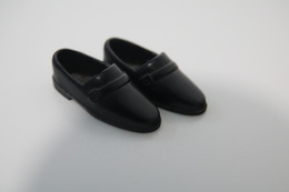 Barbie Accesoires '50-'60 - KEN BLACK LOAFER SHOES - Original Vintage Barbie - Ken - Ricky - Skipper - Barbie