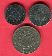 LOT 3  MONNAIES DIFFERENTES TB+ 3,5 - Costa Rica