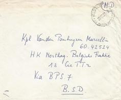 Belgie Belgique 1961 Westerlo To Bureaux Postales Secondaires BSP7 Weiden Military Unfranked Cover - Legerstempels