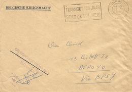 Belgie Belgique 1961 Turnhout To Bureaux Postales Secondaires BSP7 Weiden Military Unfranked Official Cover - Legerstempels