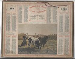 CALENDRIER De 1896 - Format 26 X 21 Cm - Big : ...-1900