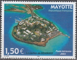 Mayotte 2003 Yvert Poste Aérienne 6 Neuf ** Cote (2015) 6.40 Euro Le Rocher De Dzaoudzi - Poste Aérienne