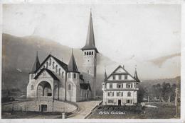 ARTH-GOLDAU → Kirche Mit Pfarrhaus, Alte Fotokarte Ca.1930 - Arth