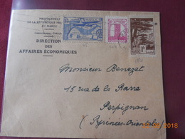 Lettre Du Maroc De 1946 A Destination De Perpignan - Covers & Documents