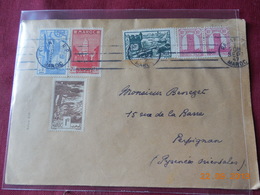 Lettre Du Maroc De 1947 A Destination De Perpignan - Covers & Documents