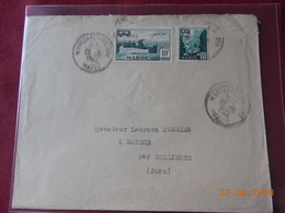 Lettre Du Maroc De 1953 A Destination De Baudin ( Jura) - Covers & Documents